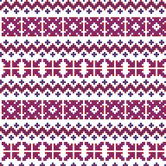 Christmas Fair Isle Seamless Pattern Design