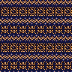 Christmas Fair Isle Seamless Pattern Design