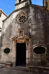 Korcula, Croatia- september 3 2021 : Saint Michel church