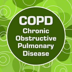 COPD - Chronic Obstructive Pulmonary Disease Random Green Rings Circle 