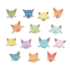 set of funny cats