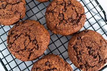 Double chocolate chip cookies
