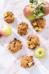 Apple oatmeal cookies