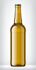 Color Glass Bottle on background. 