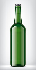 Color Glass Bottle on background. 