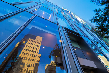 高層ビル　超高層ビル　オフィスビル　ビジネス　オフィス