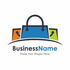 Shopping bag vector logo design. Suitable for business, web, art