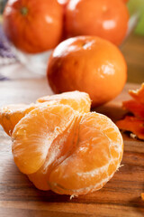 Slices of mandarin