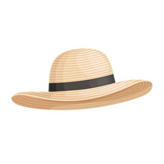 Straw fedora hat with black ribbon. Womens beach hat, the perfect accessory to complement your bathing suit and protect against sunstroke.