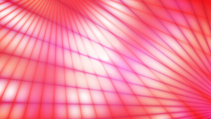 Abstract red geometric background with blurred intersecting rays forming a grid. 16:9 Aspect Ratio. Design layout for video backdrop, poster, web, card, booklet or others. Vector illustration.