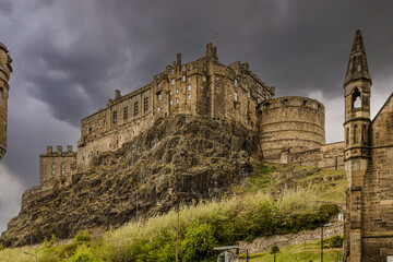 Fototapeta na wymiar View of Edinburgh castle