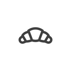 Croissant line icon