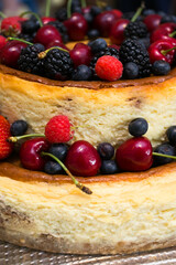 red fruit cake