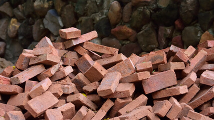 stack of bricks for constuction