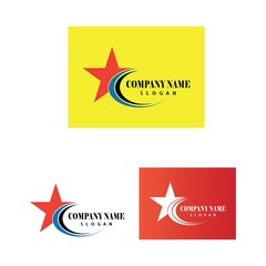 Star Logo abstract design vector template symbol concept icon.
