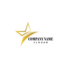 Star Logo abstract design vector template symbol concept icon.