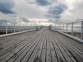 Fototapeta premium Old wooden pier.