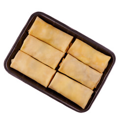 pancakes in a container on a white background for the site2