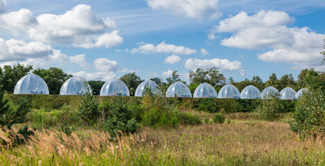 Field Research Centre with ecosystem rooms for studying climate change on ecosystems and...