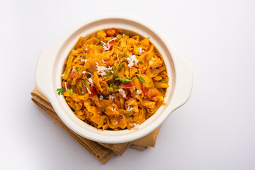Cabbage curry or patta gobi sabzi