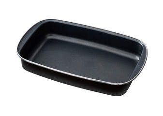 enamel ceramic baking bowl isolated on white