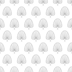 lotus leaf vector seamless pattern. Tropical leaves flat botanical background
