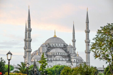 Naklejka na ściany i meble Blue mosque, Istanbul, Turkey