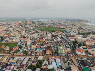 Aerial Landscape of the capital of Liberia - Monrovia