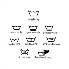 washing icons vector illustration symbol 