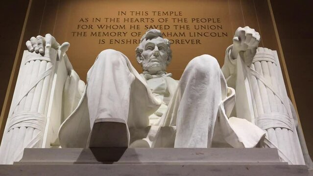 Lincoln Memorial DC 4K at Night