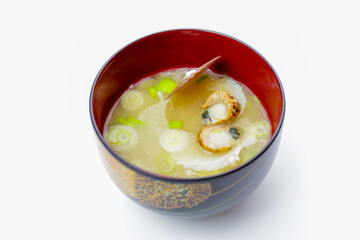 稚貝の味噌汁　ベビーホタテの味噌汁