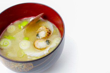 稚貝の味噌汁　ベビーホタテの味噌汁