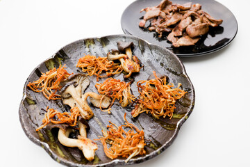 きのこの素揚げ　えのき　しめじ　素揚げ