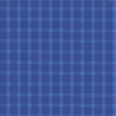 blue plaid fabric, vector background 