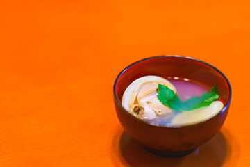 Japanese food  Ushio Jiru Hamaguri soup