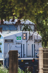 Trem de carga e transporte ferroviário