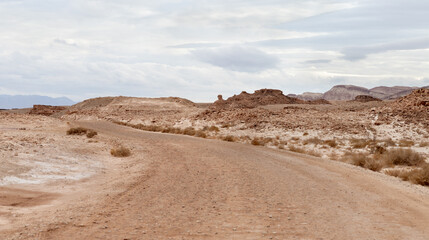 Fantastically  beautiful mountain nature in Timna National Park near Eilat, southern Israel.