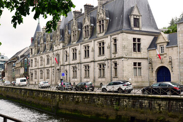 Quimper, France - may 16 2021 : picturesque city centre