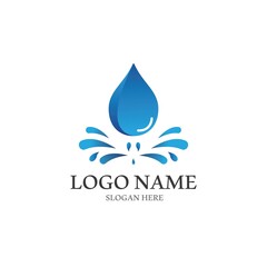 Water drop Logo Template vector