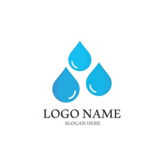 Water drop Logo Template vector
