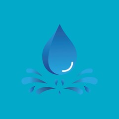 Water drop Logo Template vector