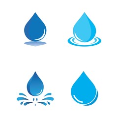 Water drop Logo Template vector
