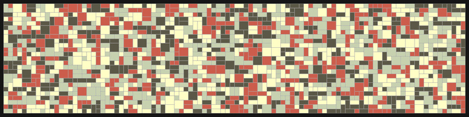 Fototapeta premium Offset Quads generative art background art illustration