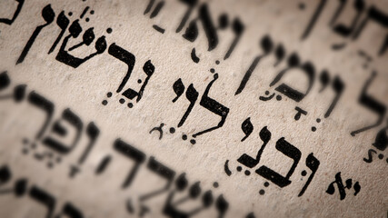 Hebrew word in Torah page. English translation is name Levi, the third son of Jacob and Leah....