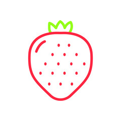 Fototapeta premium strawberry line icon