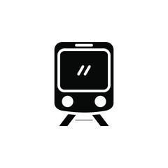 Train, Locomotive, Transport Solid Icon Vector Illustration Logo Template. Suitable For Many Purposes.