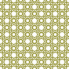Seamless arabic geometric ornament in brown color.