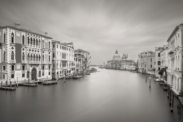 Fototapeta na wymiar Der Canale Grande in Venedig, Langzeitbelichtung