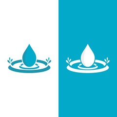 Water drop Logo Template vector