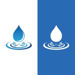 Water drop Logo Template vector